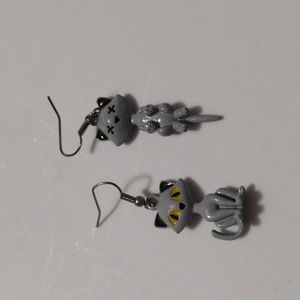 Schrödinger's Cat Earrings